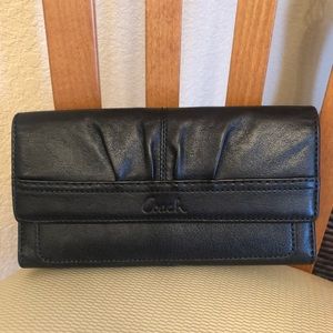 COACH Black Leather Wallet